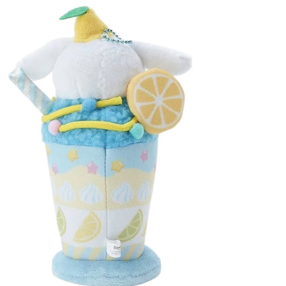 ✅Sanrio Cinnamoroll Parfait Shop Series Mascot Holder Keychain Plush 7"H - Picture 2 of 7